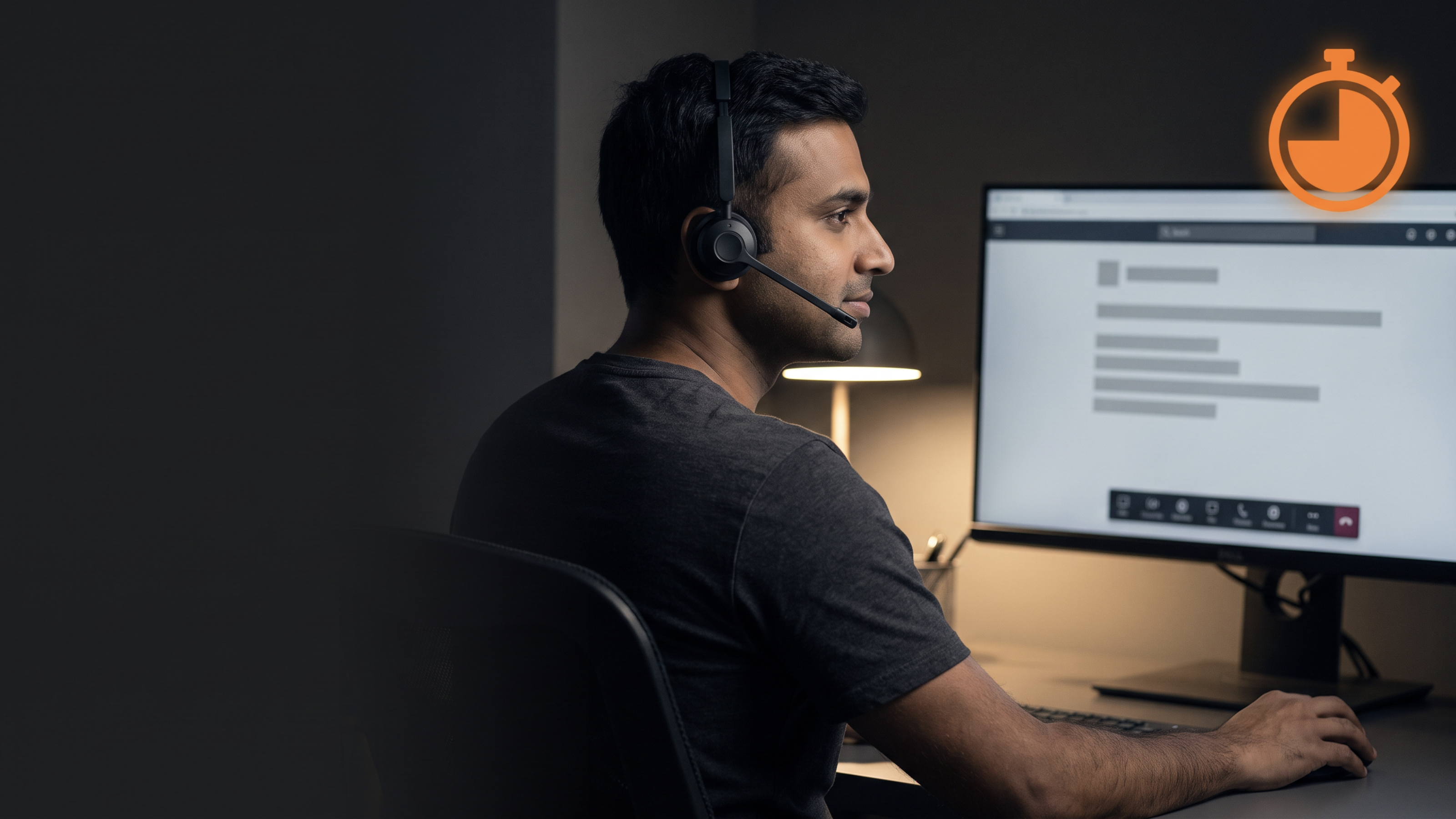 An IT engineer resolving a device issue through a remote session